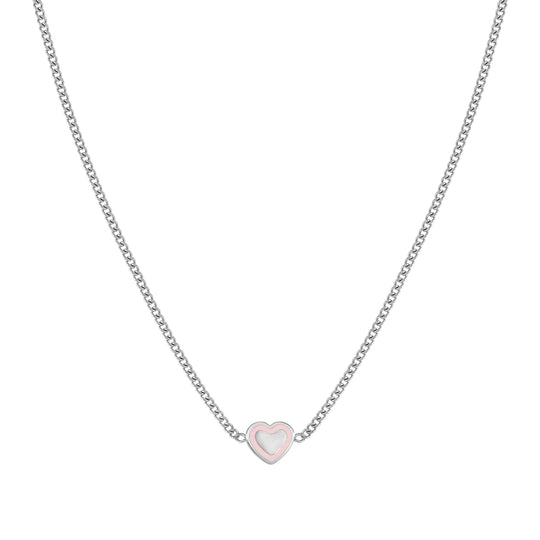 Fairy Icons Heart Necklace - Silver - 134102/022