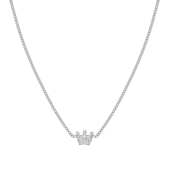 Fairy Icons Crown Necklace - Silver - 134102/039