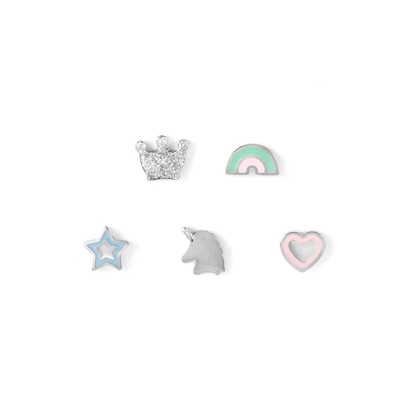 Fairy Icons Fantasy Mix Set Of 4 Earrings - Silver - 134104/050