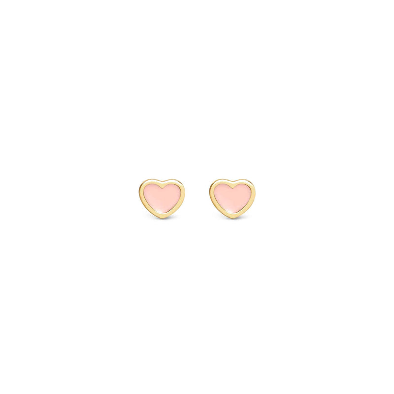 Emosfere Heart Earrings - Pink/Gold - 134218/006