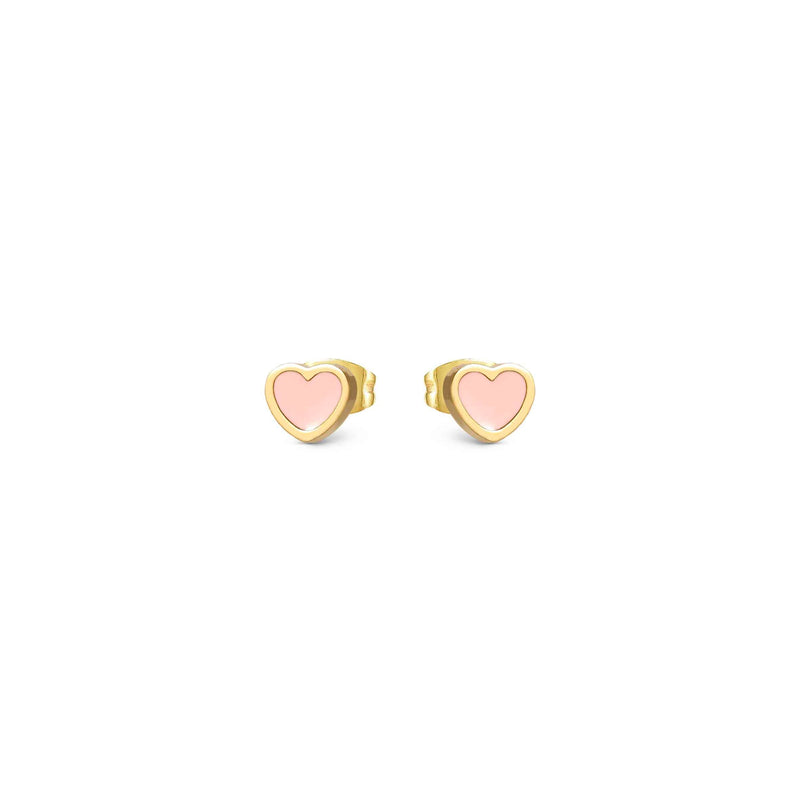 Emosfere Heart Earrings - Pink/Gold - 134218/006
