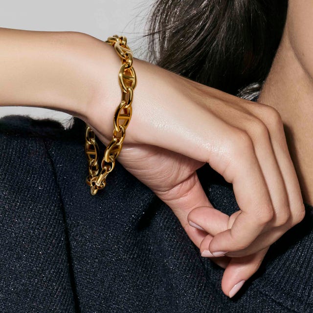 Ecclettica Navy Chain Bracelet - Gold
