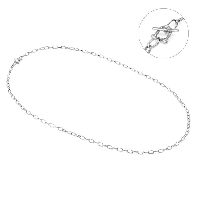Ecclettica Long Chain Necklace - Silver - 134311/001