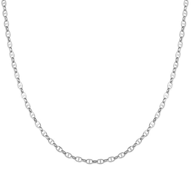 Ecclettica Long Navy Chain Necklace - Silver - 134313/001