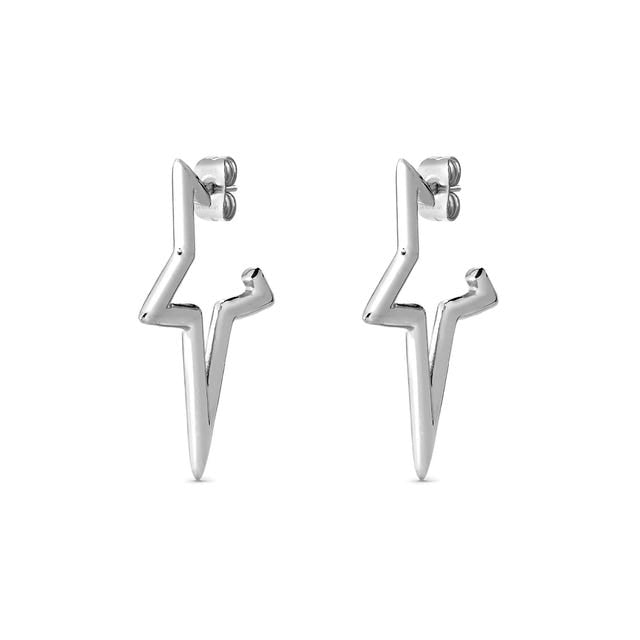 Ecclettica Star Hoop Earrings - Silver - 134322/001