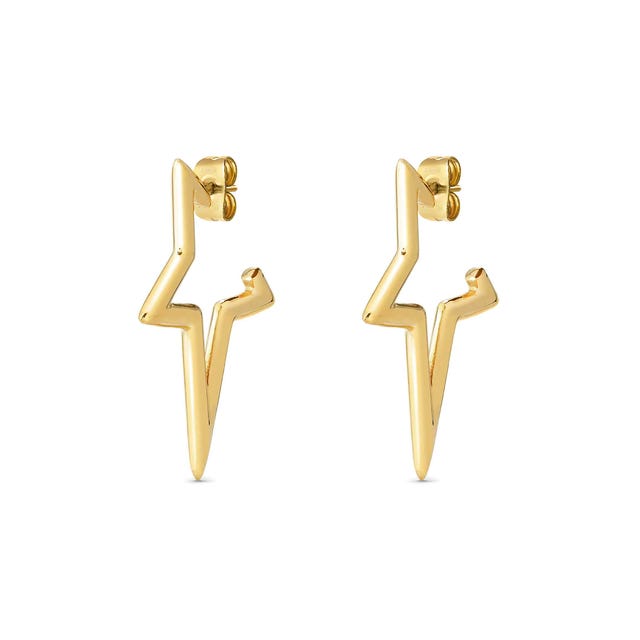 Ecclettica Star Hoop Earrings - Gold - 134322/012