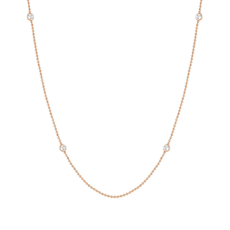 Bella Long Necklace - Rose Gold - 146643/039