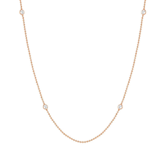 Bella Long Necklace - Rose Gold - 146643/039