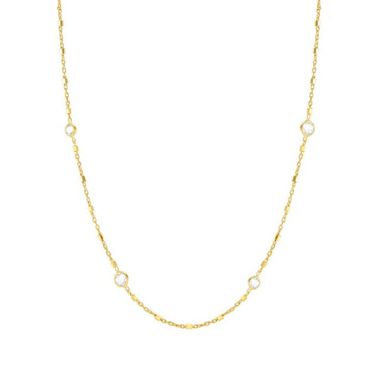 Bella Mixed Chain Necklace - Gold - 146687/034