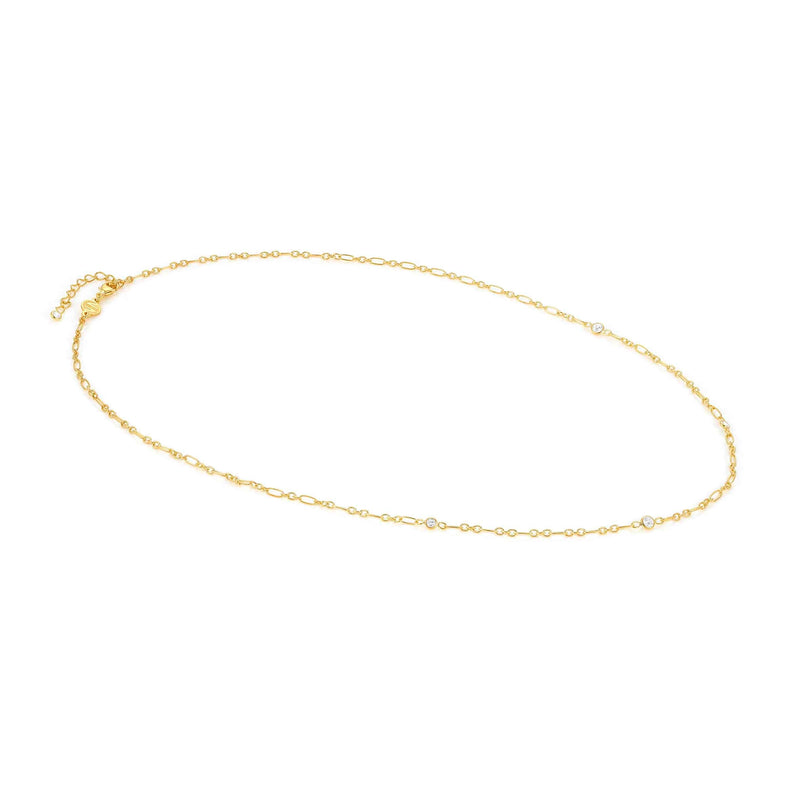 Bella Elongated Chain Necklace - Gold - 146687/036