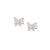 Sweetrock CZ Butterfly Stud Earrings - Silver - 148042/040