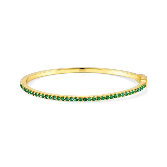 Lovelight Green CZ Bangle - Gold - 149715/016