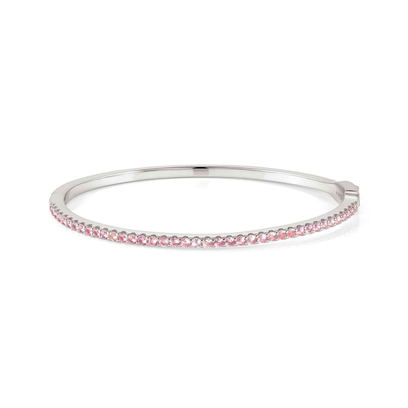 Lovelight Pink CZ Bangle - Silver - 149715/017