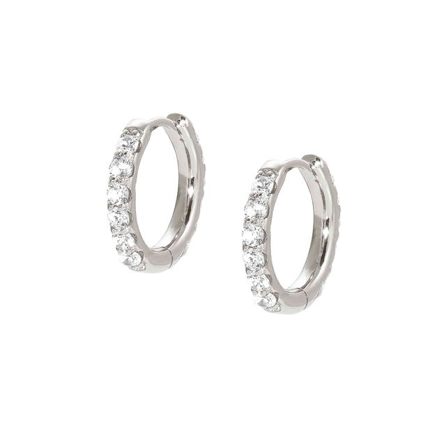 Lovelight Hoop Earrings - Silver