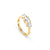 Colour Wave 3 Stone Ring - Gold - 149814/012