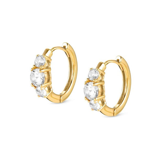 Colour Wave Hoop Earrings - Gold - 149822/012