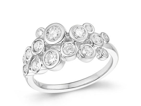 Diamond Bubble Ring, 1.19ct - 9ct White Gold - 15.10010.9WEN