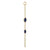 Sapphire Double Marquise Chain Plaque - 9ct Yellow Gold - CH-DBL-MQ-BSAP