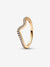 Sparkling Wave Ring - 14ct Gold Plated - 162539C01