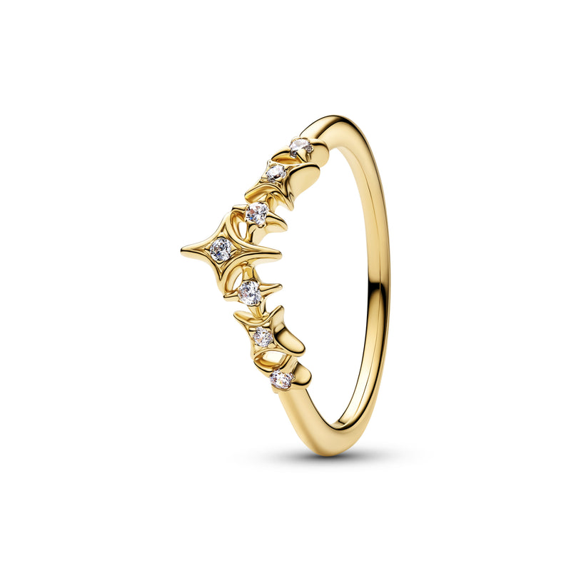 Tiara Star Ring - 14ct Gold Plated