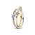 Star Crossover Ring - Sterling Silver/14ct Gold Plated