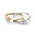 Star Crossover Ring - Sterling Silver/14ct Gold Plated