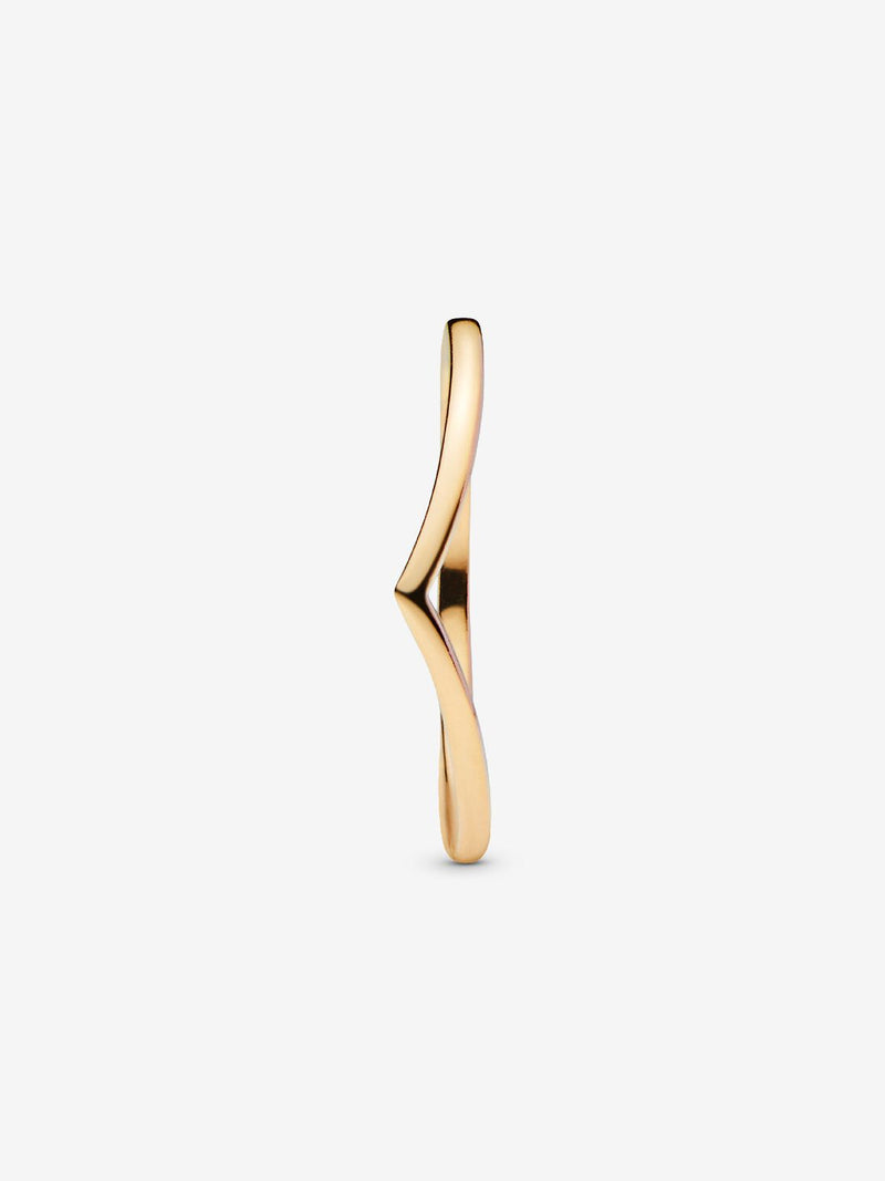 Wishbone Ring - 14ct Gold Plated - 168742C00