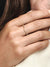 Sparkling Wishbone Ring - 14ct Gold Plated - 168758C01