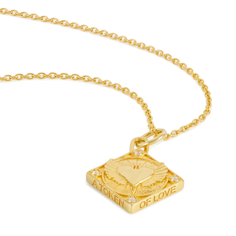 Token Of Love Necklace - Gold - GDN9GP