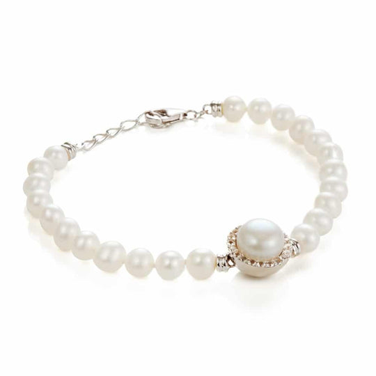 Amberley Cluster Pearl Bracelet - Silver - 1703214