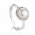 Amberley Pearl Cluster Ring, Size P - Silver - 1802351