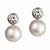 Chic Freshwater Pearl Earrings - Silver - 1815405