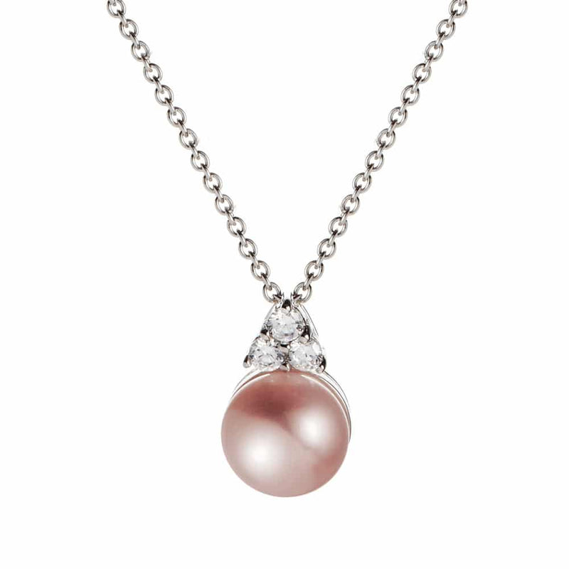 Soiree Pink Freshwater Pearl Pendant - Silver - 1815597