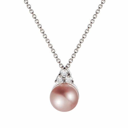 Soiree Pink Freshwater Pearl Pendant - Silver - 1815597