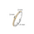 Milano CZ Ring - Silver/Gold - 1869ZY