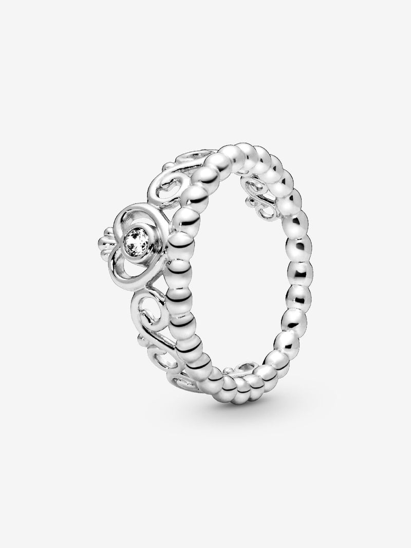 Princess Tiara Crown Ring - Sterling Silver - 190880CZ