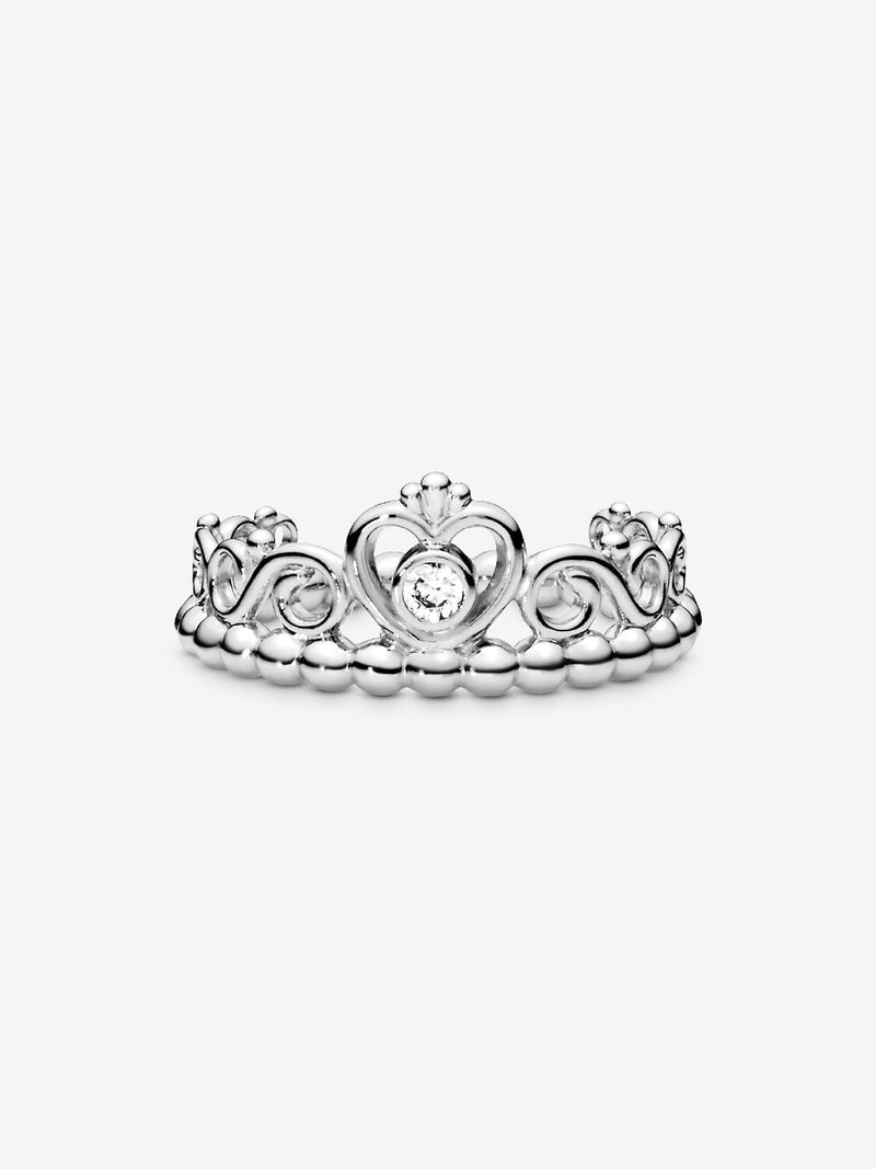 Princess Tiara Crown Ring - Sterling Silver - 190880CZ