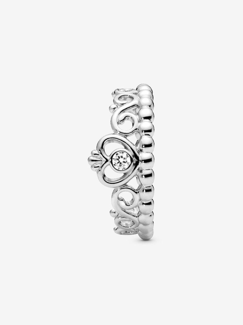 Princess Tiara Crown Ring - Sterling Silver - 190880CZ