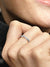Sparkling Twisted Lines Ring - Sterling Silver - 190892CZ