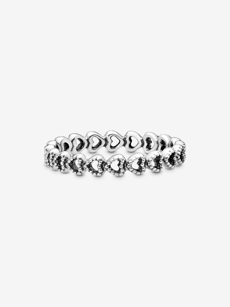Band Of Hearts Ring - Sterling Silver - 190980