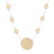 Classic Large Station Collar Necklace - Gold/Silver - 191NGG-TWT