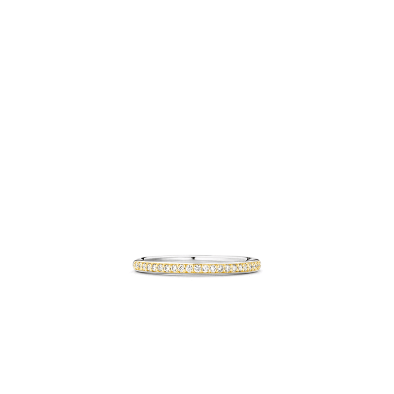 Milano CZ Stacking Ring - Gold