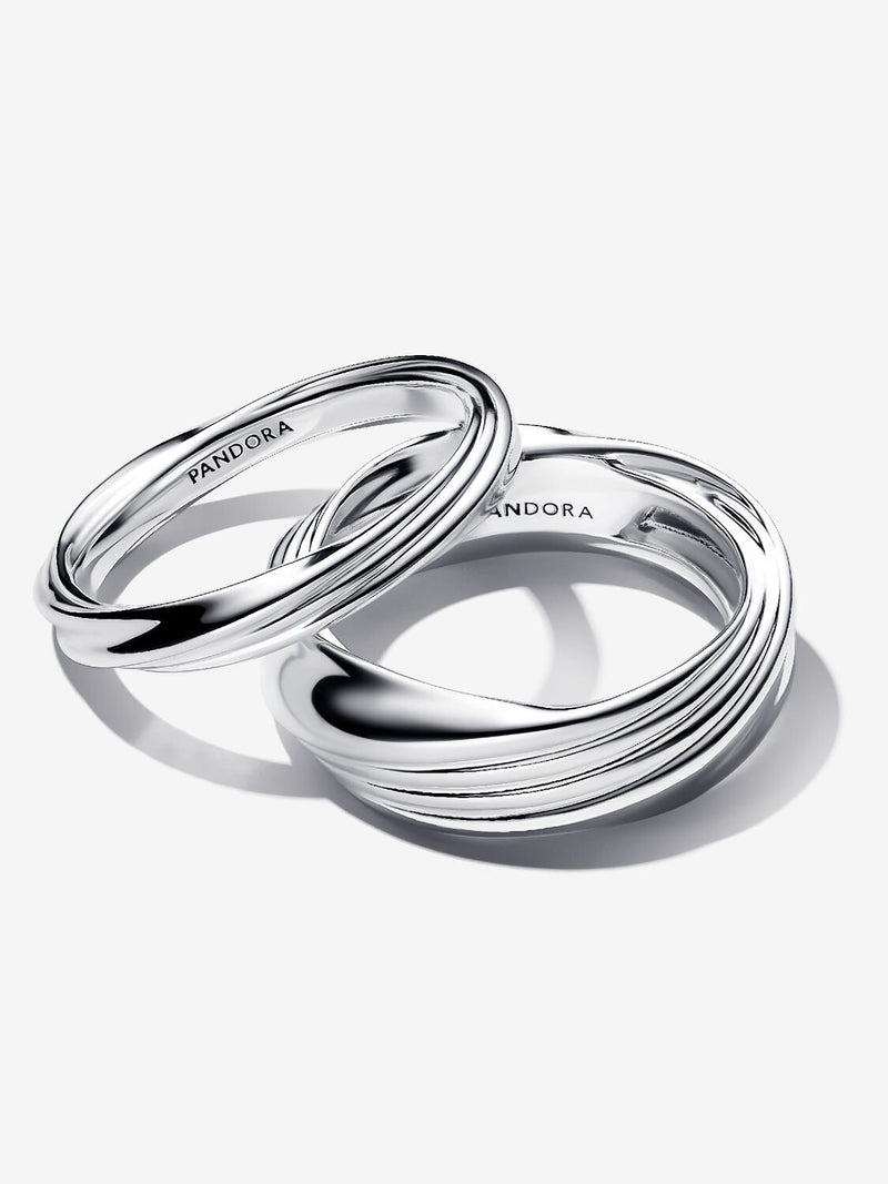 Twisted Double Ring - Sterling Silver - 193890C00