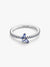 Sparkling Butterfly Ring, Blue - Sterling Silver - 194269C01