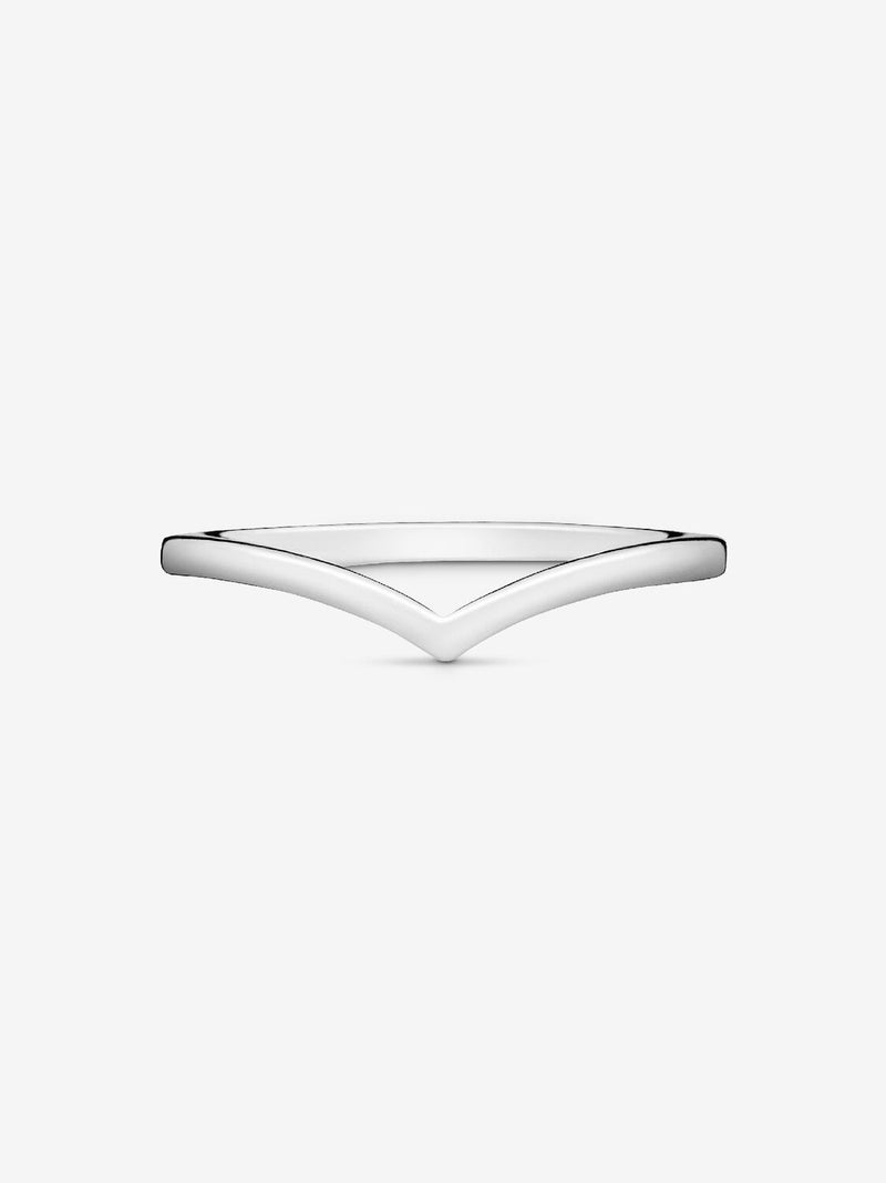 Polished Wishbone Ring - Sterling Silver - 196314