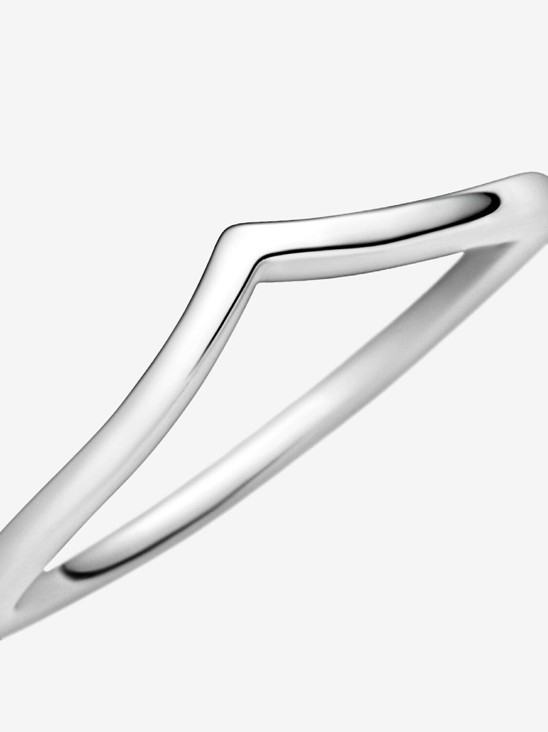 Polished Wishbone Ring - Sterling Silver - 196314