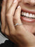 Tiara Wishbone Ring - Sterling Silver - 198282CZ