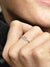Sparkling Wishbone Heart Ring - Sterling Silver - 199302C01
