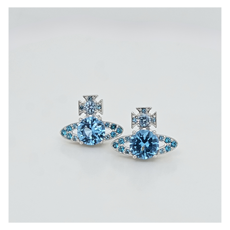 Ismene Earrings - Silver/Light Blue - 6201034M-02P426