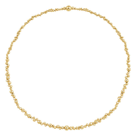 Moonlight Grapes Slim Diamond Necklace -18ct Yellow Gold - 20001420000